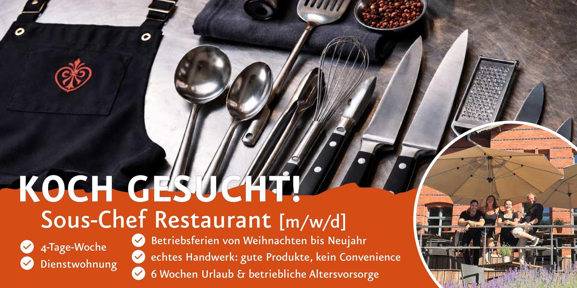 Koch gesucht - Souse-Chef Restaurant